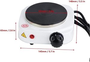 Poêle électrique portable 500W pour la maison, chauffe-thé et café, noir, en promotion - Product Image 4