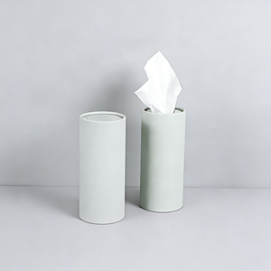 Boîte à mouchoirs cylindrique en papier durable avec logo personnalisé recyclable, <span class=keywords><strong>tubes</strong></span> en papier pour voiture, forme ronde, tube en papier cylindrique pour voiture - Product Image 1