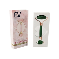 Rouleau de Jade rose à fermeture magnétique avec Logo personnalisé, rouleau de Jade rose Guasha, rouleau de beauté pour le visage, Kit de coffret cadeau cosmétique avec Eva