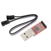 Placa de Desarrollo de Módulo CP2102, Cable de Descarga USB a TTL Serial UART STC, Actualización Super Brush Tipo A de 5 Pines
