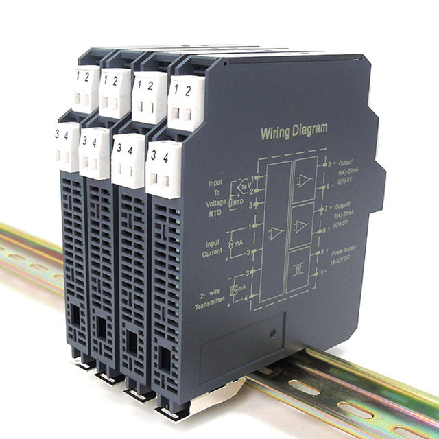 DQ703CB Usb signal Isolator 4-20mA signal Separator 1 Input 1 Output 2 Output 0-10V signal Converter