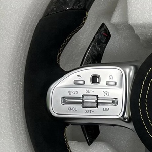 Accessoires de voiture de volant en cuir personnalisés pour Mercedes Benz W203 W205 W222 W213 W212 Cls <span class=keywords><strong>Gle</strong></span> Glc E46 E63 <span class=keywords><strong>E53</strong></span> C63 <span class=keywords><strong>AMG</strong></span> - Product Image 5