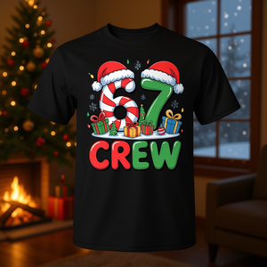 T-shirt natalizia 67 Crew per uomo, donna, bambino, regalo per le vacanze - Product Image 2