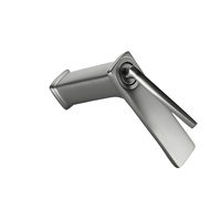 Robinet de lavabo en cuivre pur à poignée unique avec valve en céramique, à quatre sorties, moderne et minimaliste, à poser sur le comptoir, pour eau chaude/froide