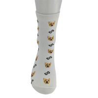 Chaussettes décontractées pour femmes en coton doux, usage quotidien, design personnalisé, longueur mi-mollet, chaussettes personnalisées avec emballage