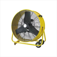 Ventilateur de sol industriel portable à haut débit d'air, souffleur métallique avec grille de sécurité, personnalisation OEM