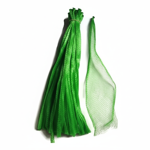 NC Sid Rana Lot de 10 sacs en filet de nylon vert réutilisables en PP poly pour l'épicerie, les jouets, les fruits et les légumes. - Product Image 1