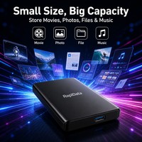 RapiData Portable SSD 1TB-16TB USB 3.0 Drive Solid State Eksternal Kecepatan Tinggi untuk PC Mac Android TV CE RoHS
