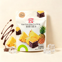 Barras de Helado de Piña Rellenas de Chocolate de Alta Calidad, Tamaño Individual, Tecnología de Doble Recubrimiento, Dulces Congelados, Exportador, Logística Global