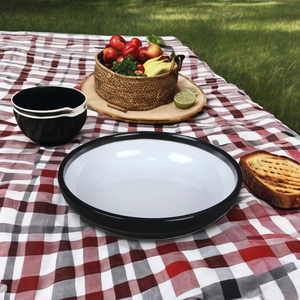 Platos de servicio de <span class=keywords><strong>tapas</strong></span> pequeñas de estilo japonés de alta calidad, platos de restaurante de dos tonos para el hogar, Camping, calidad de plástico de melamina - Product Image 4