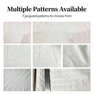 Ensemble de 2 serviettes d'Ihram pour le Hajj, 100% polyester, doux et absorbant, blanc, Ehram pour le pèlerinage de l'Omra, hommes musulmans, vente en gros, logo personnalisé - Product Image 3