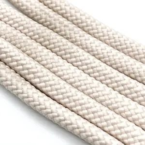 High Quality Linen Skein Thicker String Custom Cotton Rope Silicone Tips Circular Shoelaces Drawstring Hoodie For Shorts
