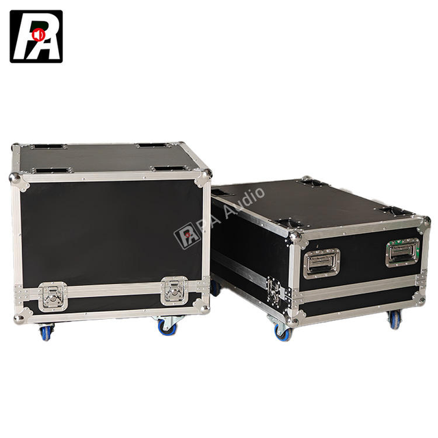 Heavy Duty Aluminum Amplifier Rack Rackmount Flight Case with Casters for Stage Audio
