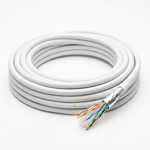 สายเคเบิลอีเธอร์เน็ตในอาคาร Hanwei รุ่นพรีเมียม Cat6A F/UTP ป้องกันสัญญาณรบกวน ขนาด 23AWG LSZH สีขาว ยาว 305 เมตร รองรับความเร็ว 10Gbps รุ่น CCS-65FG004-LNWH-R305 - Product Image 1