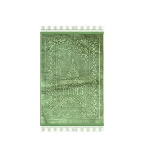 microfibre personnalisée tapis de prière musulman à motif solide <span class=keywords><strong>pour</strong></span> hommes et femmes techniques tricotées <span class=keywords><strong>pour</strong></span> le culte - Product Image 1