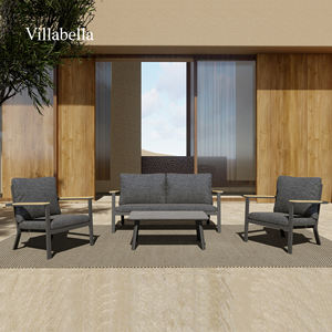 Ensemble de canapés d'extérieur en aluminium pour <span class=keywords><strong>jardin</strong></span>, résistant aux intempéries, mobilier de <span class=keywords><strong>salon</strong></span> de patio pour resort - Product Image 1