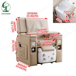 Jincheng Nagelstudio-Ausstattung Rohrloses Fußpflege-Manikürestuhl Luxuriöser Elektrisch Verstellbarer <span class=keywords><strong>Massage</strong></span>-Pedikürestuhl Ohne Wasseranschluss - Product Image 5