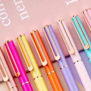 Stylo publicitaire rotatif en métal multicolore, créatif et tendance, avec logo personnalisé, vente en gros - Product Image 2