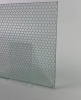 Verre décoratif à motif alvéolé givré pour la confidentialité, idéal pour les cloisons intérieures, les murs de bureau et les douches de salle de bain