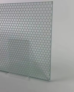 Honeycomb Dot Pattern Decorative Figured Glass Frosted Privacy <b>Control</b> For Interior Partition Office Walls And Bathroom <b>Shower</b> - Product Image 2