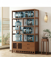 Meuble de présentation de thé, étagère de séparation de salon, panneau de bibliothèque, design moderne, rangement durable, armoire à multiples compartiments, meuble d'ornement