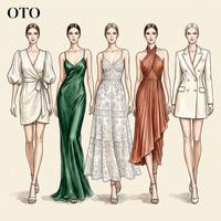 Robe Premium pour Femme Style Y2K, Tissée Unie avec Logo Frontal, Écologique, Fabrication OEM/ODM en Chine – Petites Commandes Acceptées