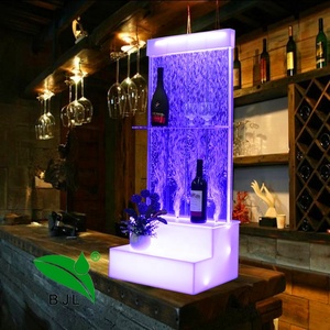 Home Furniture Decorative Modern <strong>Drinks</strong> Liquor Bar <strong>Display</strong> <strong>Cabinet</strong> with Acrylic Water Bubble Wall Backdrop - Product Image 3