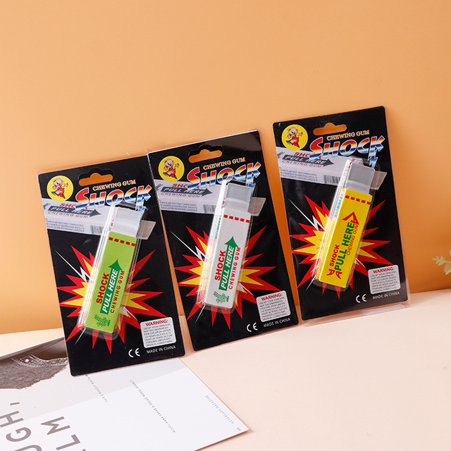 SYH1417 Funny Electric Shock Gag Plastic Safety Trick Joke Toy Prank Toys for Chewing Gum