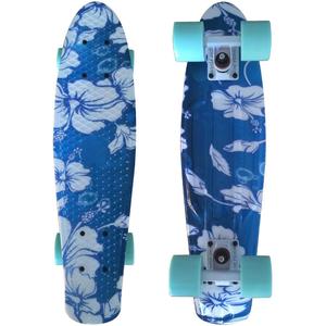 Planche à roulettes <span class=keywords><strong>Cruiser</strong></span> de 22 pouces en <span class=keywords><strong>plastique</strong></span>, style rétro, motif galaxie, étoiles, floral, dégradé, style Penny - Product Image 5