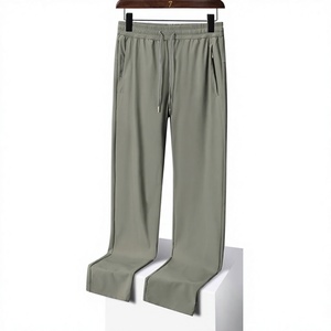 Pantalones Casuales de Invierno para Hombre <span class=keywords><strong>Wusi</strong></span>, de Seda de Hielo, para Hombres de Mediana Edad, Ajustados, con Cintura Elástica, de Poliéster - Product Image 3