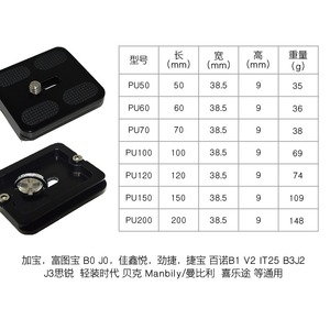 แผ่นยึดกล้องแบบปลดเร็ว Bexin อลูมิเนียมอัลลอยด์ 38 มม. อุปกรณ์เสริมขาตั้งกล้องแบบพกพา พร้อมตัวล็อคแบบรวดเร็ว - Product Image 5