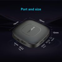 Fabricante de TV Box Mortal T1 Smart Android 14.0 TV Box Versión Global Reproductor Multimedia Streaming Wifi6 4K BT5 Asistente de Voz