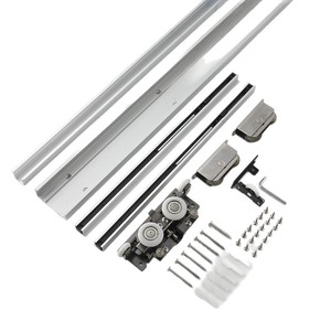 Concealed Track Hardware Aluminum Alloy 4 Mm Low Noise For <b>Drawer</b> Door <b>Rollers</b> - Product Image 1