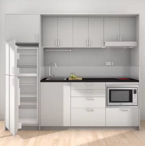 Nueva Cocina Compacta Personalizada para Hotel, Cocina Compacta Económica de Madera, Cocina Compacta de Una Pieza para Apartamento Tipo Estudio - Product Image 4