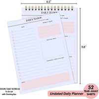 Agenda de regalo personalizada, cuaderno en espiral, cosas que hacer, planificador de tareas, Bloc de notas, lista de tareas diarias sin fecha, Bloc de notas para el trabajo y la escuela