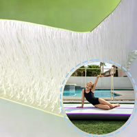 Tissu PVC double paroi TIANJIN avec technologie Drop Stitch, enduit et étanche, pour la fabrication de tapis d'entraînement gonflables pour la gym