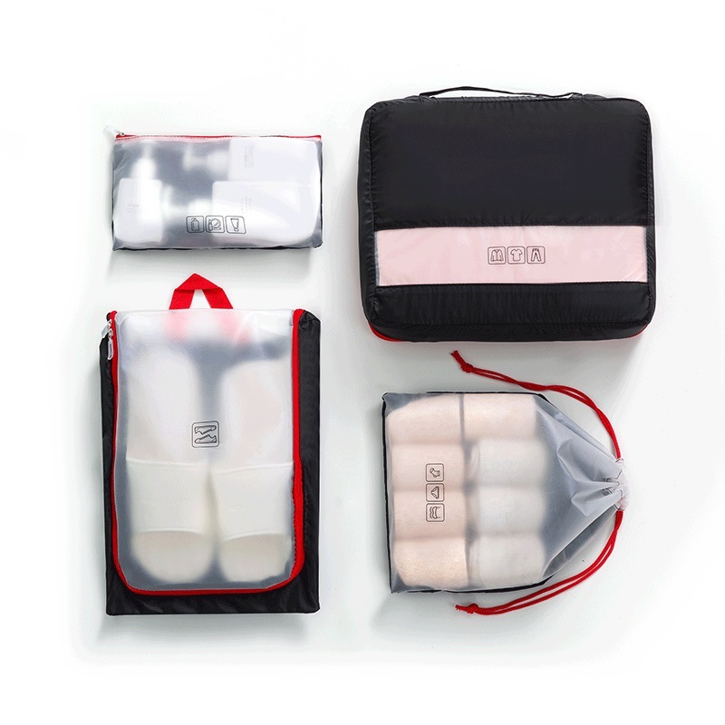 4 шт., органайзеры для багажа с мешком для стирки