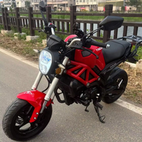 YINGANG 150 150cc Moto Mini Rétro Monocylindre Refroidie par Air ABS Idéale pour les Trajets Urbains et les Loisirs
