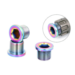 CNC vélo pédalier bras chaîne roue centrale vélo cannelure axe boulons de fixation cyclisme 15x12mm - Product Image 5