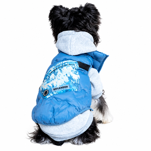 Gilet matelassé en polyester pour <span class=keywords><strong>chien</strong></span>, veste chaude d'hiver pour Halloween, veste sans manches avec fermeture éclair pour chiens de petite/moyenne/grande taille - Product Image 3