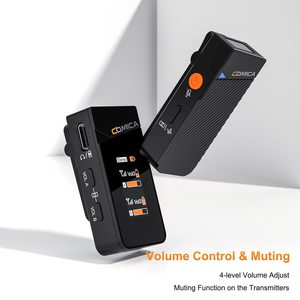 Microphone cravate sans fil mini <span class=keywords><strong>Comica</strong></span> Vimo C 2.4G avec étui de charge, suppression du bruit, compatible avec les smartphones Intel Celeron - Product Image 5