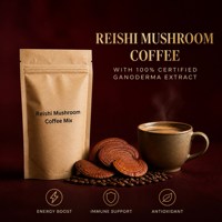 Café aux champignons Reishi OEM ODM Marque Privée Mélange de Boisson Instantanée Énergie Naturelle pour Autres Compléments Santé