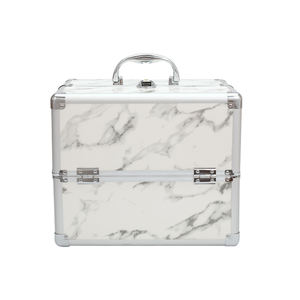 Personalizado Estilo Vintage Maquiagem Kits Profissional Alumínio Metal Vanity Nail Trolley Case com sacos cosméticos & Casos - Product Image 2