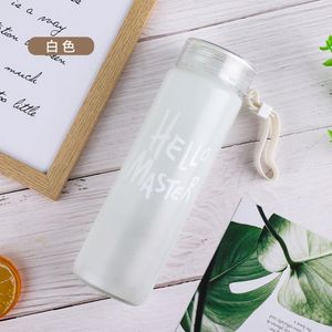 Gobelet en verre dégradé avec sangle de transport portable, 17 oz, en borosilicate de haute qualité, résistant aux chocs, pour les sports de plein air, la salle de sport, le quotidien - Product Image 2