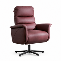 Fauteuil inclinable électrique à dossier haut avec moteur sans balais ultra-silencieux 135 °   Canapé inclinable moderne de loisirs pour une personne