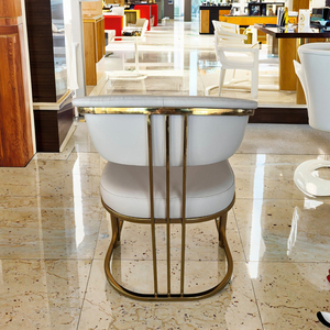 등받이 호텔 및 사무실 인체 공학적 의자 고객 의자가있는 사용자 정의 색상 PU 가죽 게스트 의자 - Product Image 3