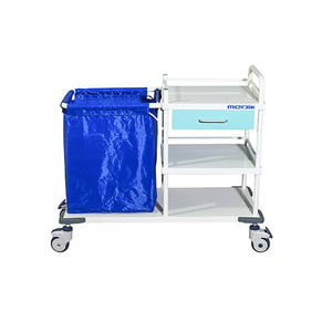 Ziekenhuis Medische Vuile Doek Linnen Winkelwagen Schone Linnen Winkelwagen Met Zak Ziekenhuis Linnen Trolley Prijs - Product Image 3