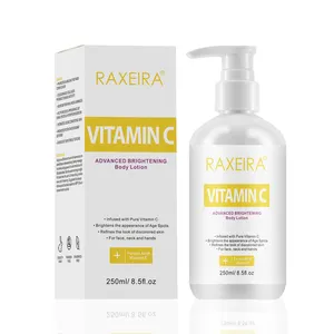 Private Label Aloevera Vitamine Vitamin C Advanced Moisturizing Whitening Brightening Body Lotion With Vitamin C