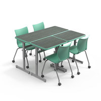 Bureau et chaise d'étude populaires pour les élèves du secondaire japonais
