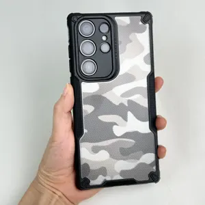 New 2024 Fashion Camouflage Case Luxury Design Camo Mobile Back Cover Printing Pattern For Samsung S24 Ultra Original Phone Case